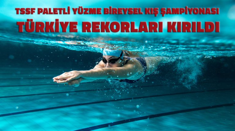 Female swimmer at the swimming pool.